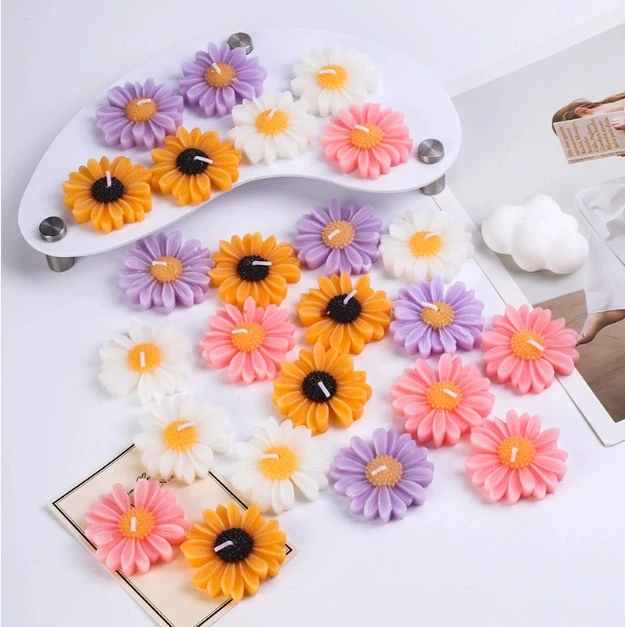 

DUUZR9X2T2 Ромашковая ароматерапевтическая свеча, оптовая продажа, подарок на день рождения, украшение для дома, ароматный орнамент