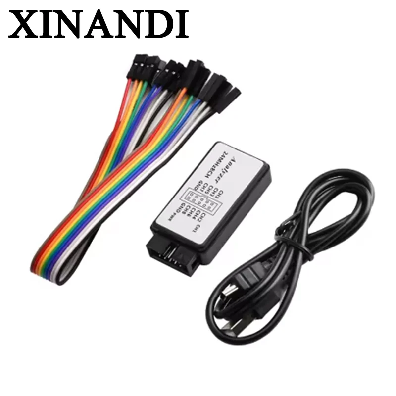 

USB Logic SCM 24MHz 8 Channel 24M/Seconds Logic Analyzer Debugger for ARM FPGA Logic Analyzer Logic 24M 8CH