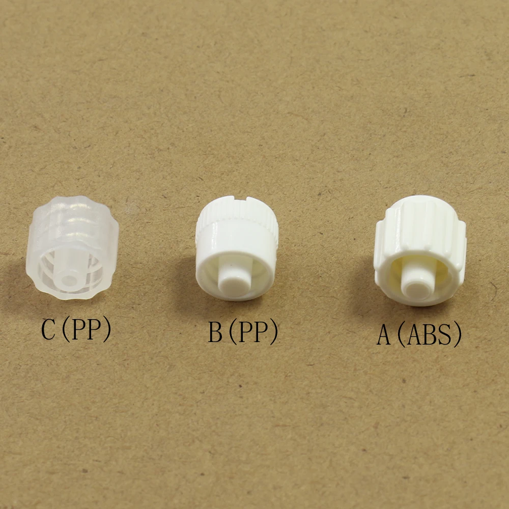 Male Luer Lock Plug Adapter ABS/PP Plastic Cap  Air Valve Pipe Dispensing Glue Subpackag Syringe Barrel Fitting Connector End