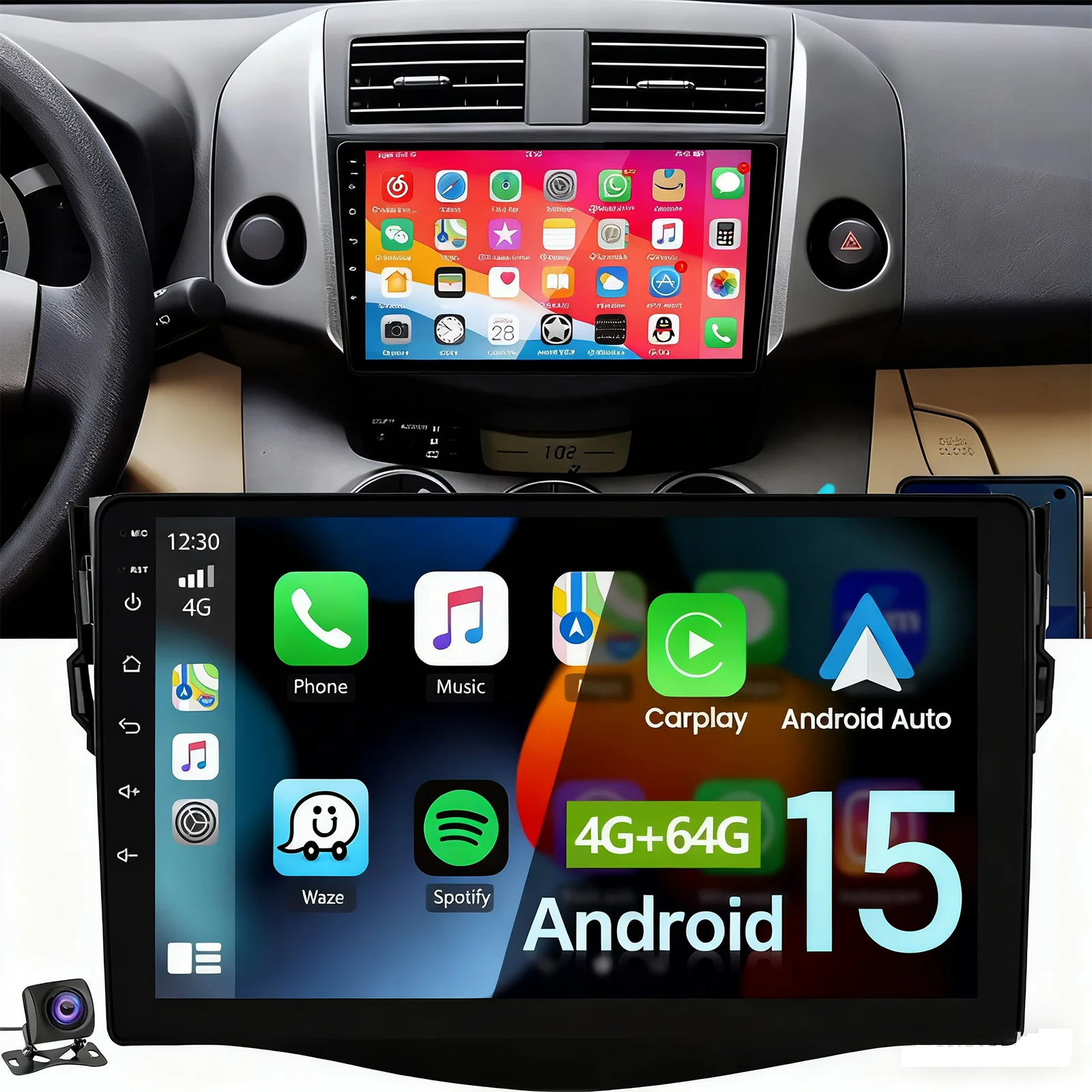 

Автомобильный радиоприемник ESSGOO для Toyota RAV4 Rav 4 2005-2013, Android 15, мультимедийный плеер, 2Din Carplay, DSP, навигация, GPS, 4G, WIFI, стерео
