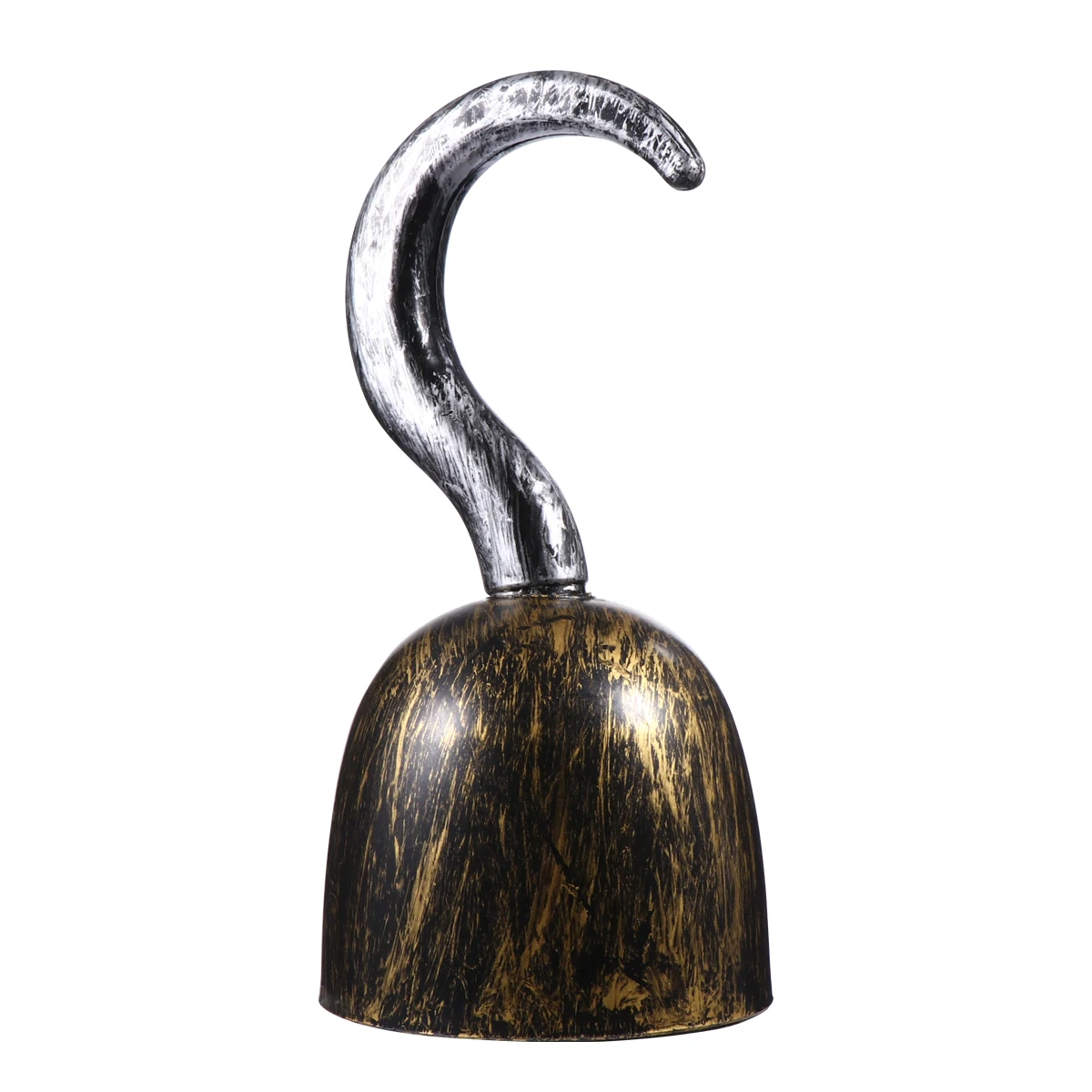 Ganchos de pirata de plástico para decoración de Halloween, gancho de capitán, accesorios de bronce, regalos a granel, 3 piezas