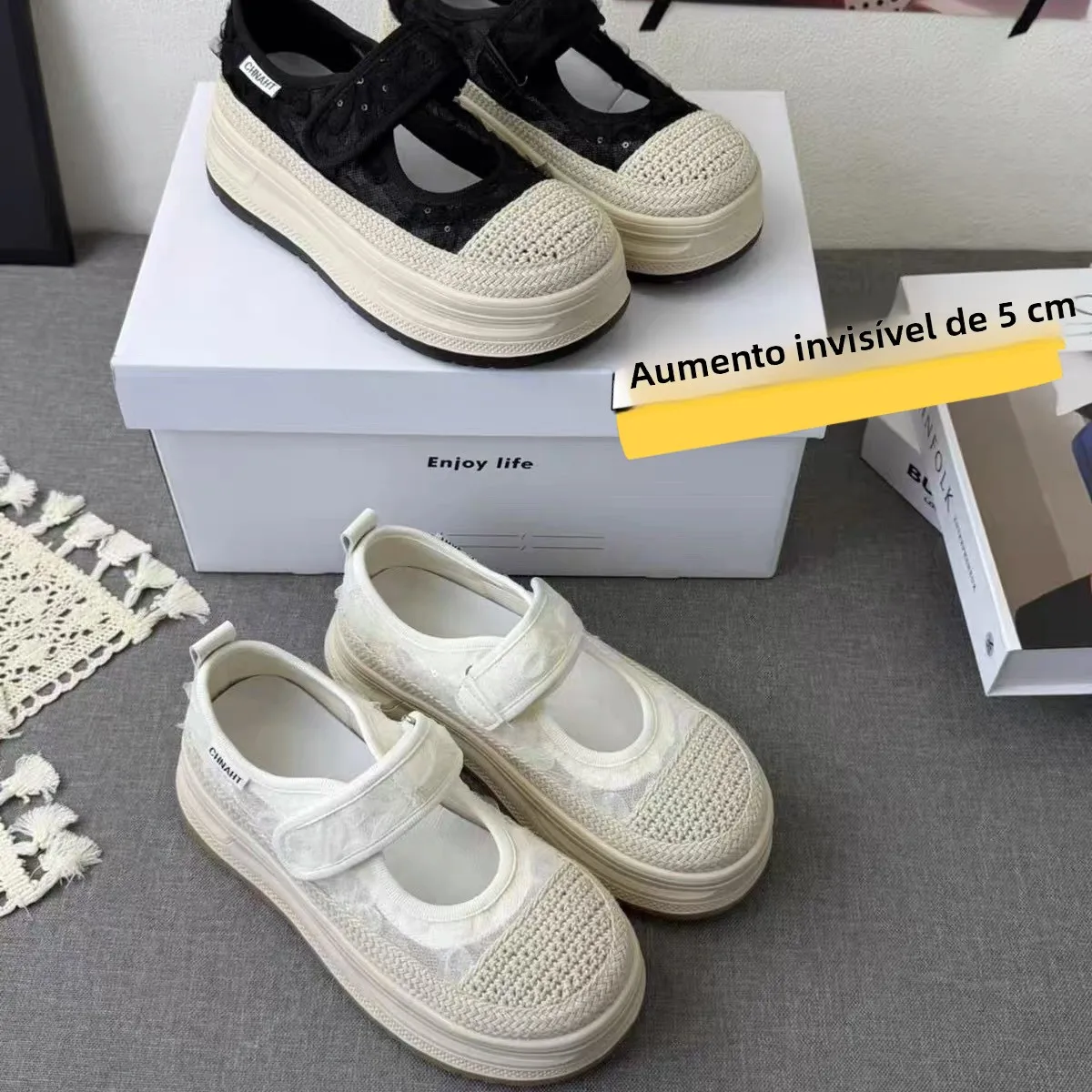 2026-summer-new-fashion-simple-mary-jane-style-women's-fishing-shoes-ultra-lightweight-thick-bottom-magic-tape-slip-on-shoes