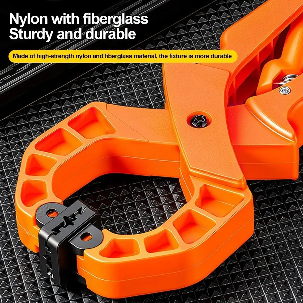 Useful Plastic Quick Clamp Non-slip Handle Spring Clamps Woodworking Tool Multi-Purpose Heavy Duty Locking Pliers Woodworking