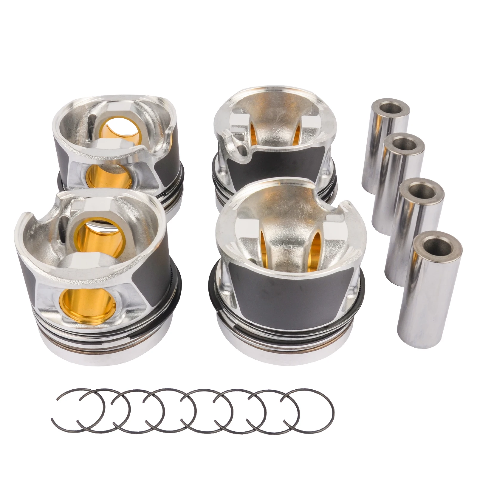 Image of AP01 Kolben und Kolbenringe für VW Jetta Transporter Golf Audi A3 2.0TDI 2005-2016 CBEA 03L107065AD 03L107065G 03L107065K 03L107065M