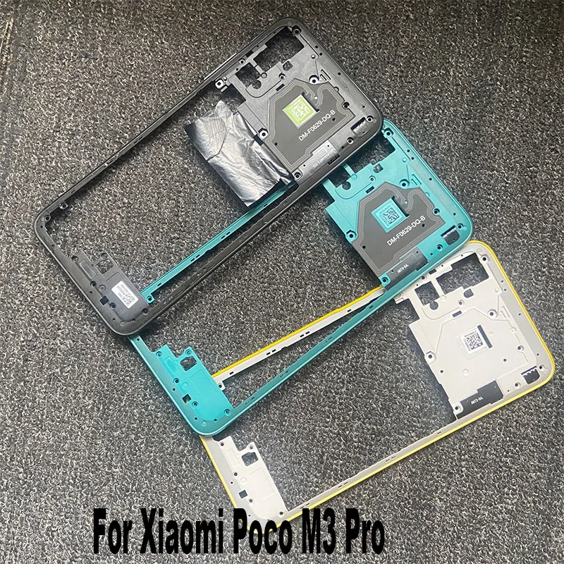 For Xiaomi POCO M3 Pro Middle Frame Housing Middle Housing Holder Cover Bezel Replacement