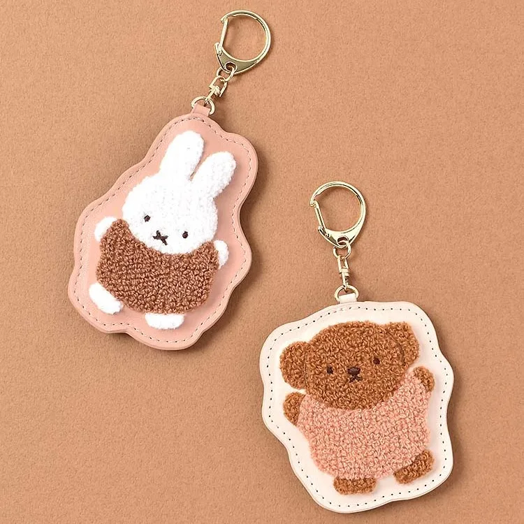 ميفي Kawaii المطرزة الجلود المفاتيح قلادة حقيبة الظهر قلادة بوريس دمى هدايا لفتاة