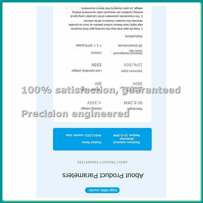

Комплект из 1 шт. счетчика Гейгера J321 с ионной камерой для обнаружения бета-излучения и ядерного радиоактивного излучения - AC17