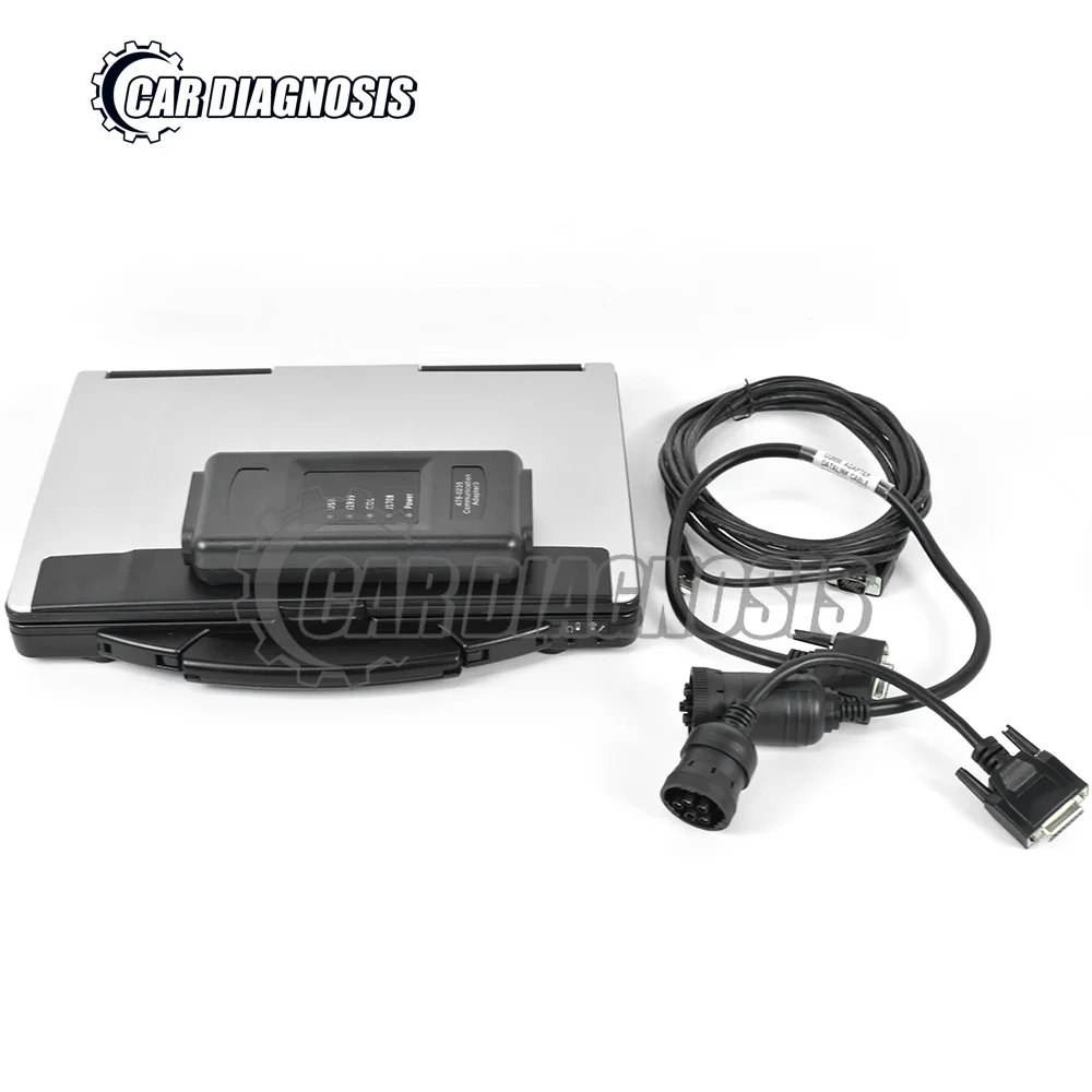 ET4 Adapter 478-0235 For cat Truck Excavator Communication With 9+14 Pin Ethernet Cable Speed Up Diagnosis+CF53 Laptop