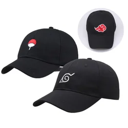 Anime Cloud Hats Ninja Hatake Uchiha Sasuke Kunai Shuriken Akatsuki Fashion Baseball Cap Embroidered Adjustable Unisex Hat﻿