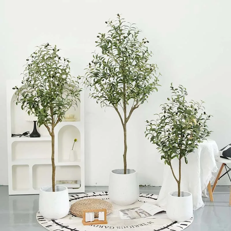 

Simulation Olive Tree Potted Plants Large Floor Fake Tree Bonsai Home Living Room Decorative Ornaments Home Decor Wedding Decor