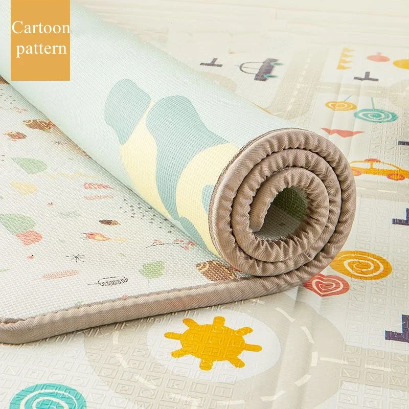 

Large Size Thick 1cm Baby Crawling Play Mats Folding Mat Environmentally Friendly Carpet Play Mat for Children's Safety Rug Gift