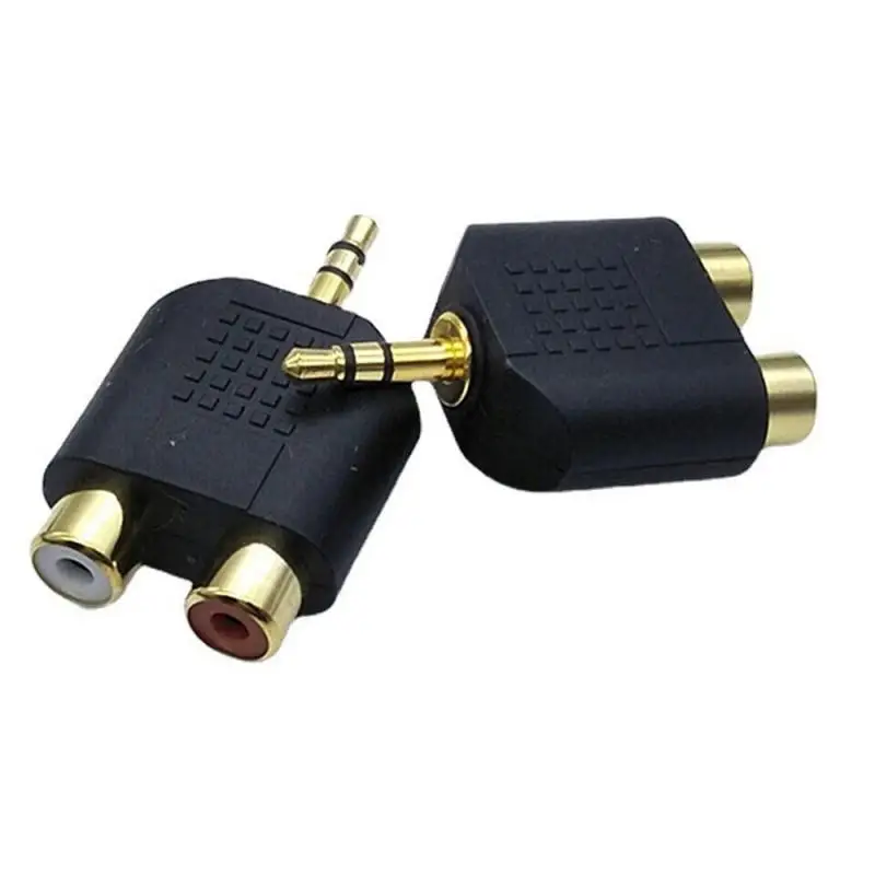 Mini Stereo 3.5mm Audio Jack Male to Dual 3.5mm Female Double Earphone Headphone Y Splitter Adapter Plug for MP3 Phone