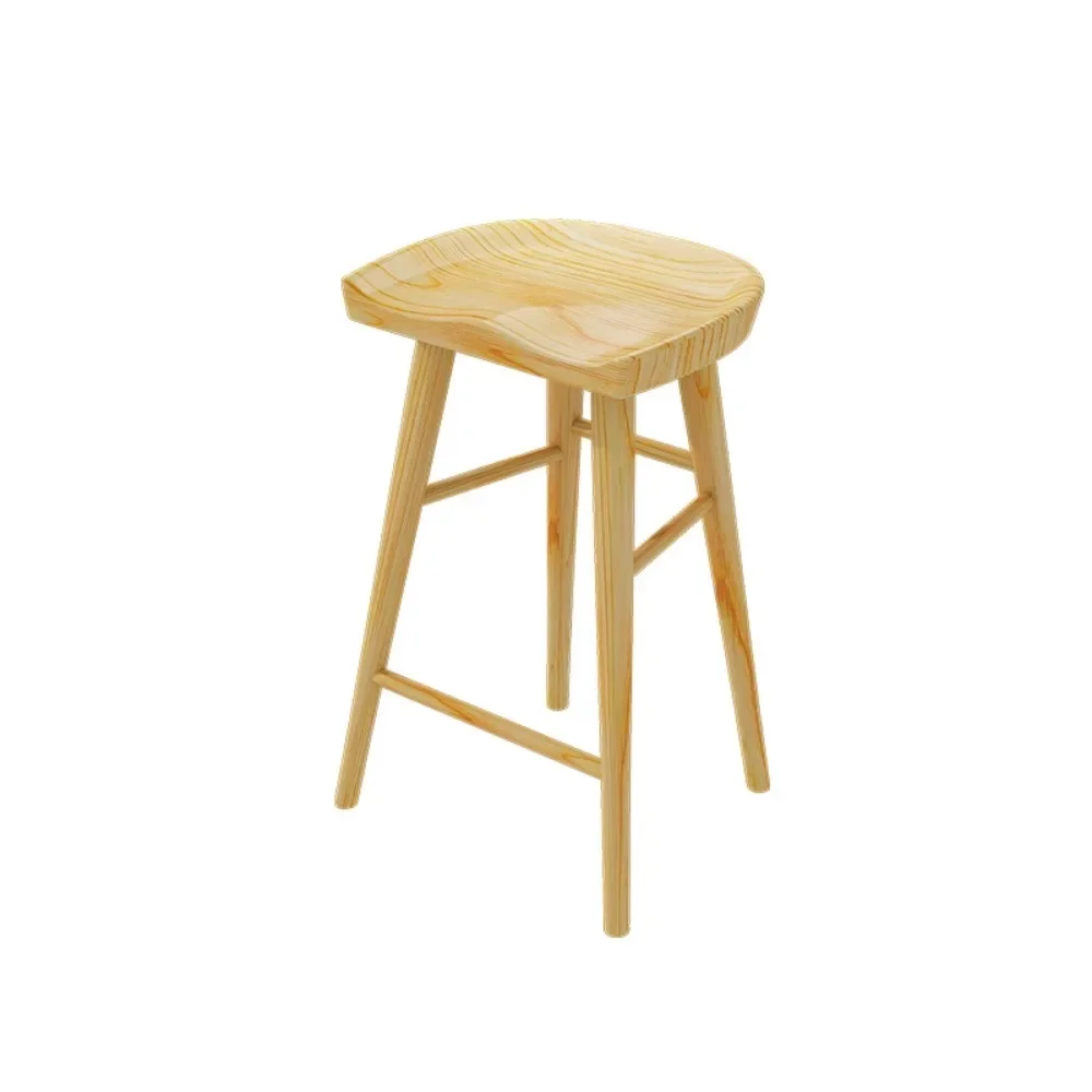 Modern Wooden Bar Chair Patio Garden Space Saving Balcony  Stools Restaurant Designer Tabourets De  Interior Decorations