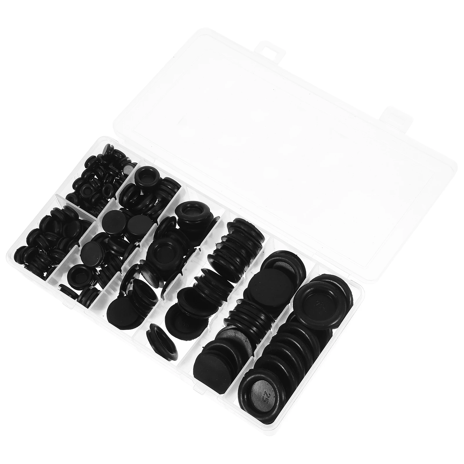 

170PCS Rubber Guide Ring Flush Mount Cap Hole Plug Accessories Hole Block Off Plug Wire Grommet Set Single Sided Seal