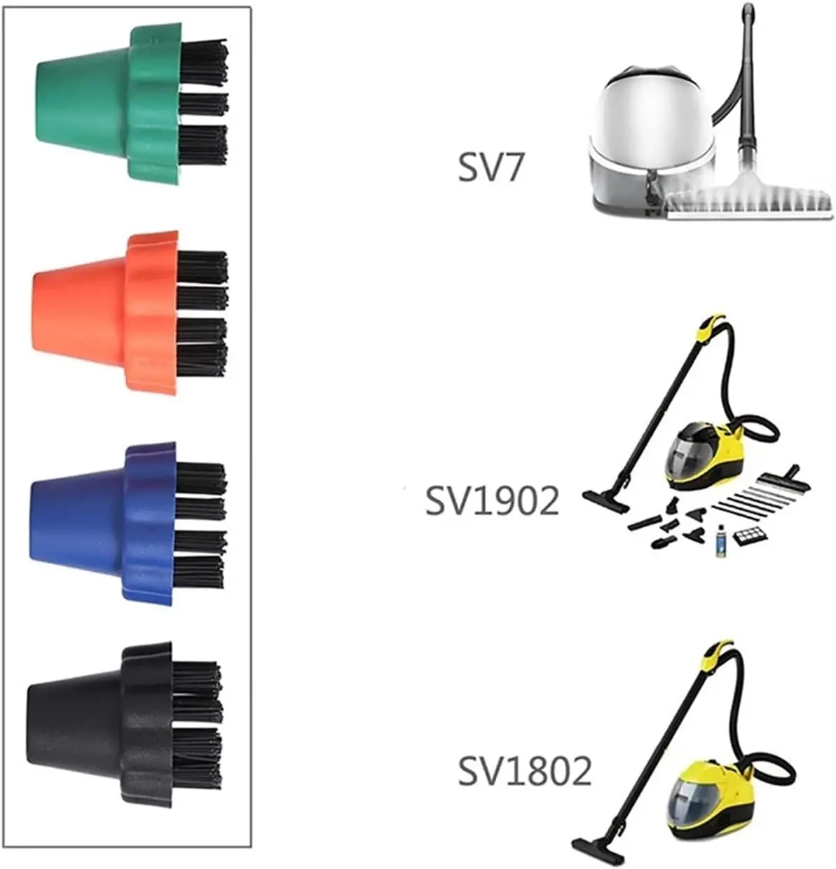 ل Karcher SV7 SV1802 SV1902/ 2.860-231.0 قطع غيار منظف البخار منظف البخار ملحقات فرشاة مستديرة صغيرة