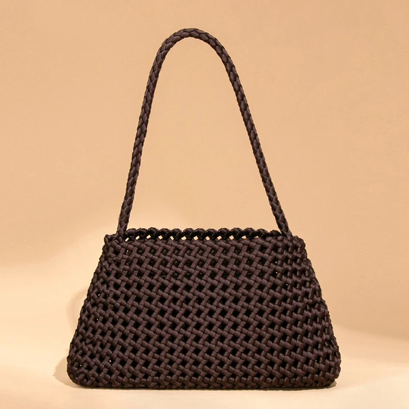 

Сумки ручной работы для женщин, роскошные дизайнерские сумки, кошельки, новинка 2025, полые из полиэстера с внутренней карманой ручкой, подмышками, плечами