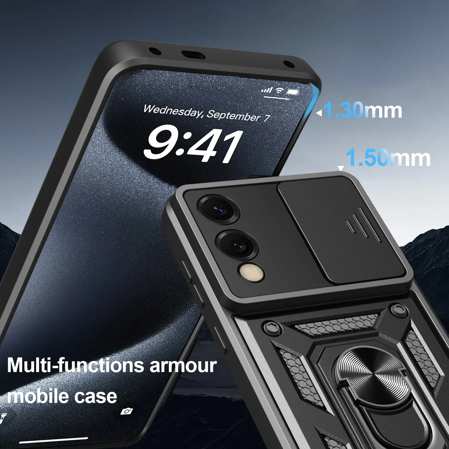

Magnetic Rotated Ring Kickstand Case for Samsung Galaxy S25 FE A17 5G S24 Ultra S25 Plus S23 S22 S21 A16 A36 A56 A55 A35 A15