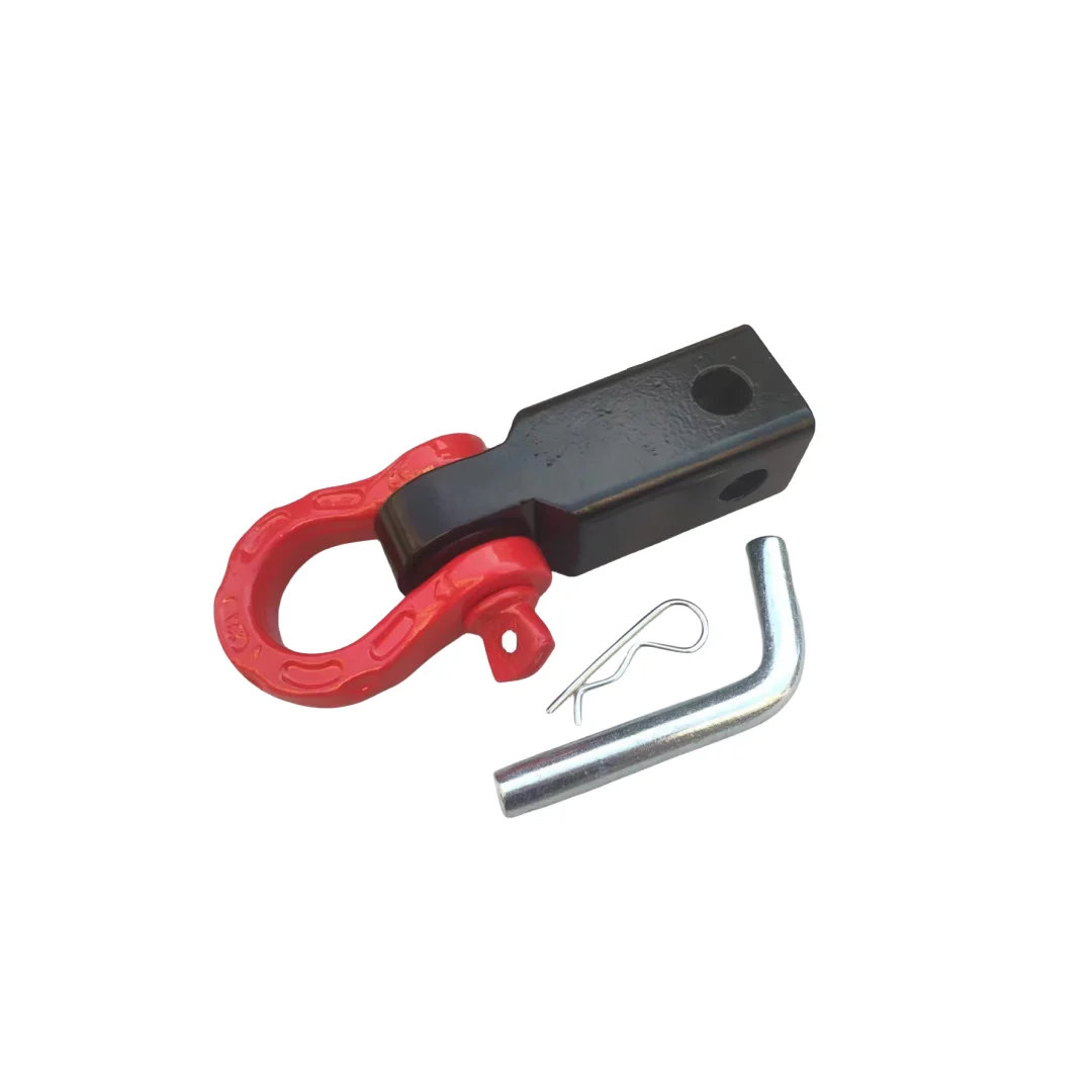 18000 Lbs 2 inch  steel Shackle   Receiver trailer hitch hook receiver with medium ring shackle