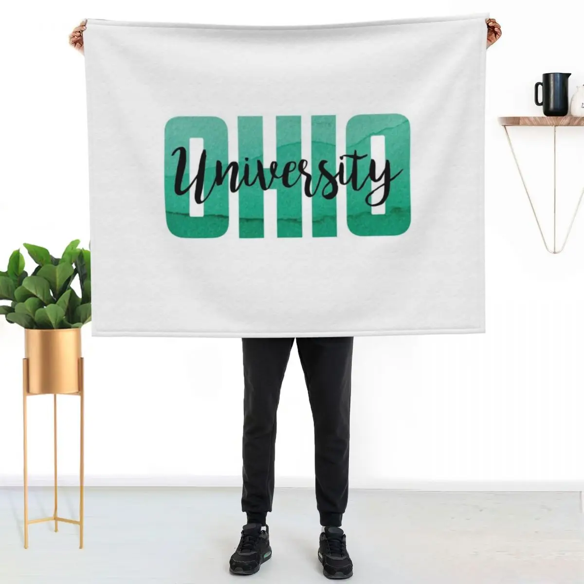 

Ohio University, OU Throw Blanket Fade Resistant Durable Throw Blanket
