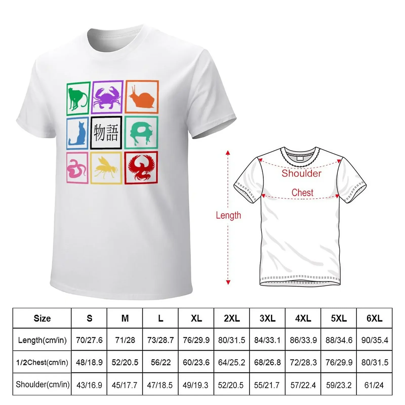 Monogatari-02 T-Shirt sports fans kawaii clothes tshirts for men