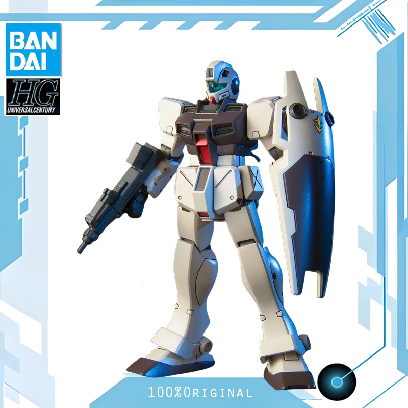 Bandai โมเดลหุ่นอนิเมะ HG 1/144 RGM-79G GM Command GUNDAM, ฟิกเกอร์อะนิเมะหุ่นยนต์ประกอบคุณภาพหุ่นของเล่นพลาสติกของขวัญ