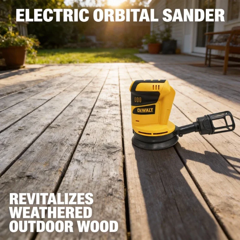 Dewalt Brushless Orbital Sander: 20V Cordless Sanding & Polishing Machine, Wood & Metal Waxing and Grinding Tool（only machine）