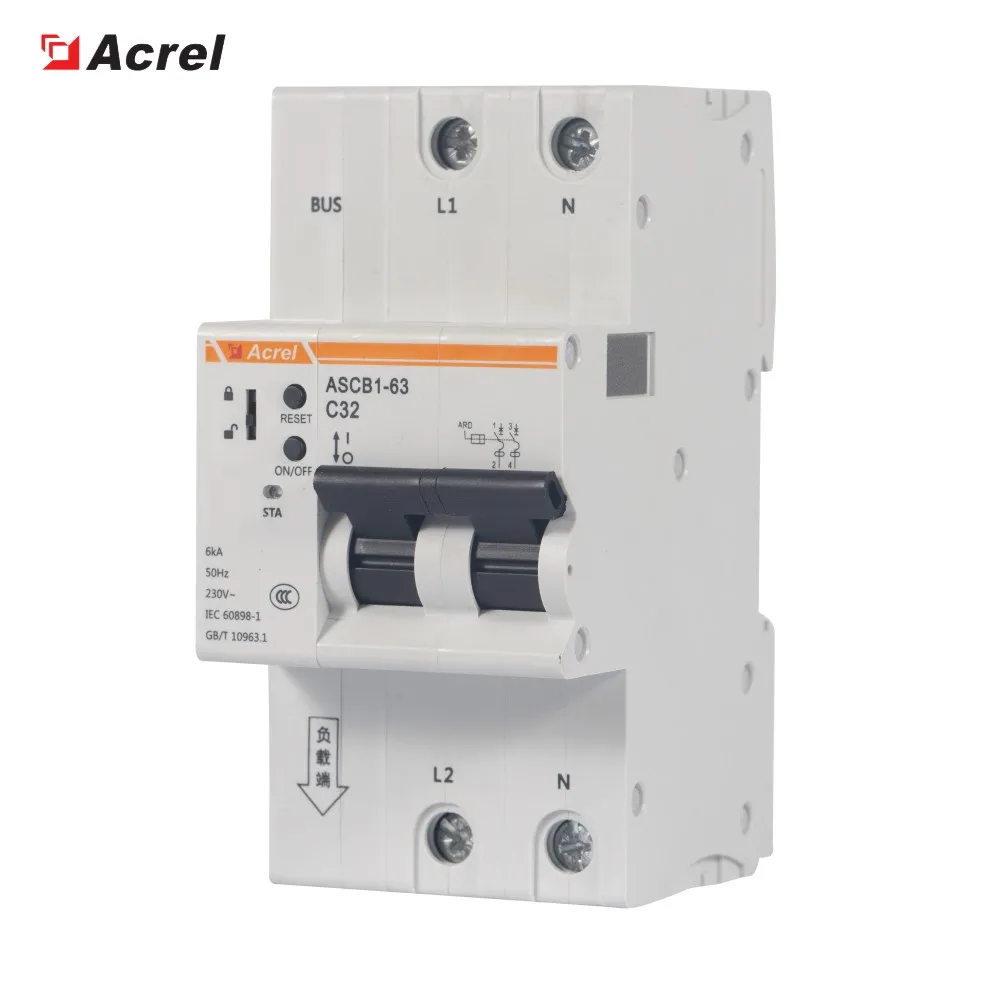 Electric Modbus RS485 63A Single Phase Kwh Metering Monitoring Circuit Breaker Smart MCB