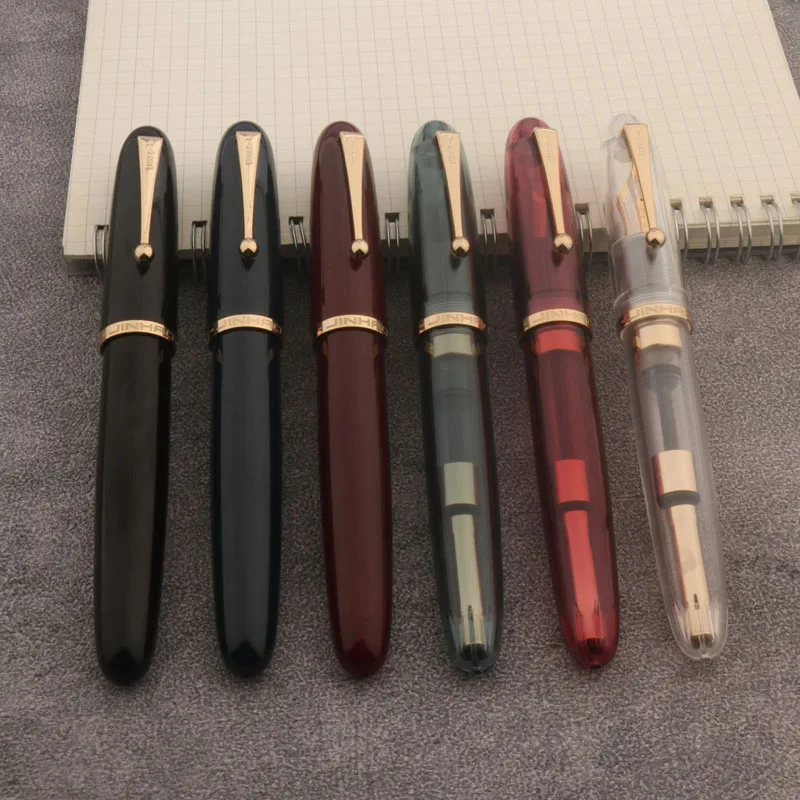 Jinhao-透明なアクリルペン,9019 dadao,40mm,ペン先,エレガントな署名,文房具用