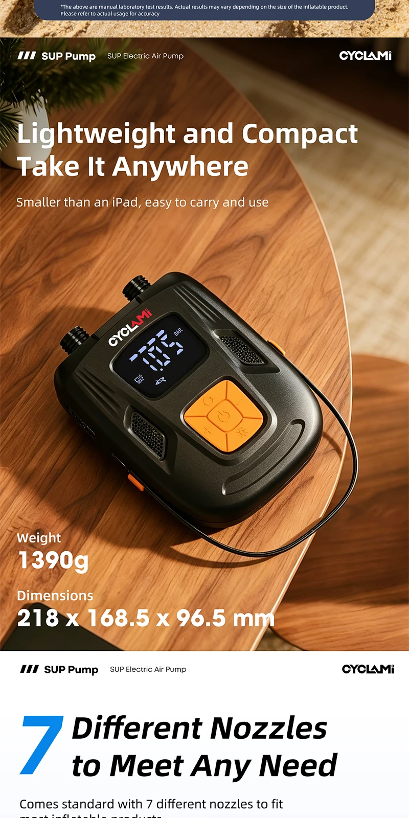 20PSI SUP-Pumpe Stand-Up Paddle 12000mAh Hochleistungs-Luftpumpe für aufblasbare PVC-Boote, Kajaks, Surferzubehör, Kite-Matratzen, Zeltmatratzen – Detail 26