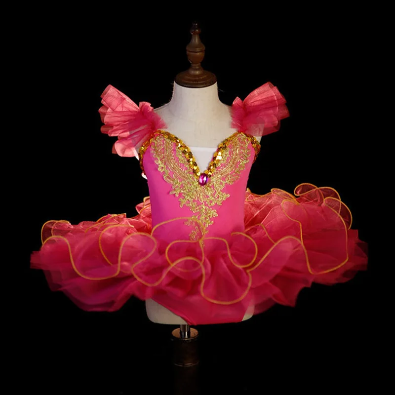 Toddler Little Swan Dance Costume Girls Ballet Tutu Tulle Dress Children's Day Performance Wear - view 2