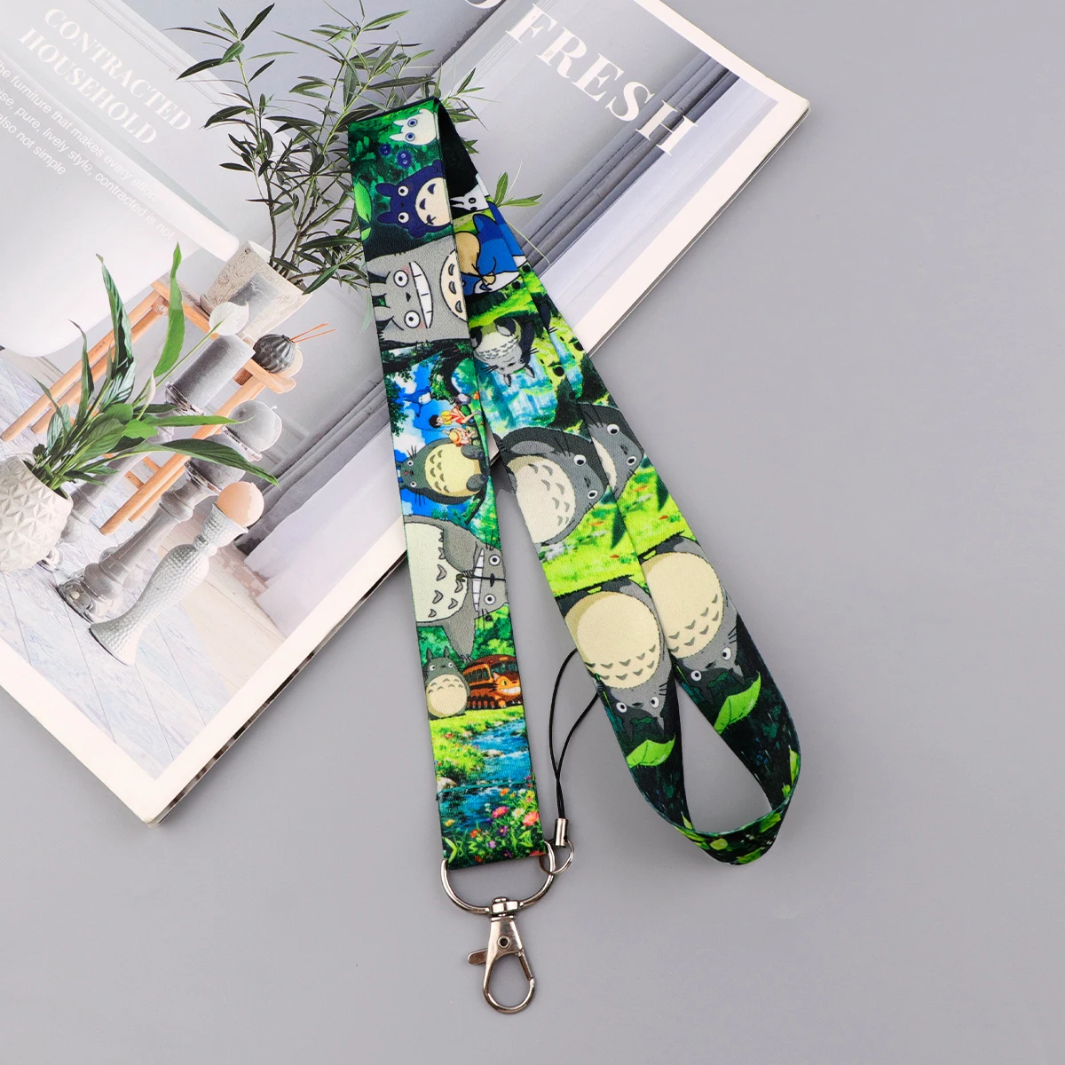 Cute Jpanese Anime Movie Lanyard For Keys Chain ID Credit Card Cover Pass Neck Straps Badge Holder Key Ring Mobile Phone Charm