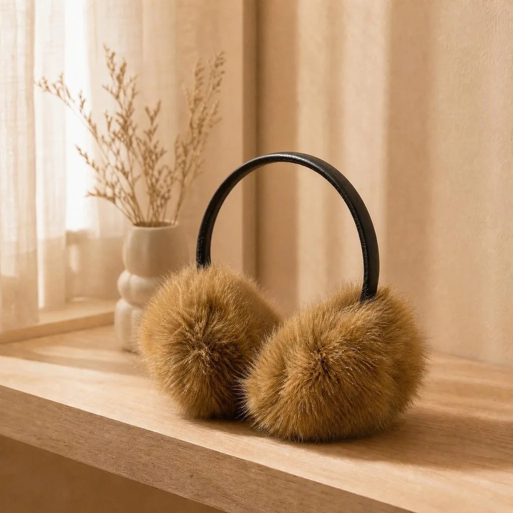 Winter Ear Muffs Warm Faux  Fur Earmuffs Adjustable Ear Cover Soft Plush Earmuffs For Women Cold Weather Outdoor Use