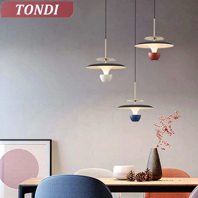 Modern Minimalista LED Pendant Light, Quarto, Restaurante, Cozinha, Cabeceira, Art Chandelier, Decoração do quarto, Iluminação doméstica, 110-220V