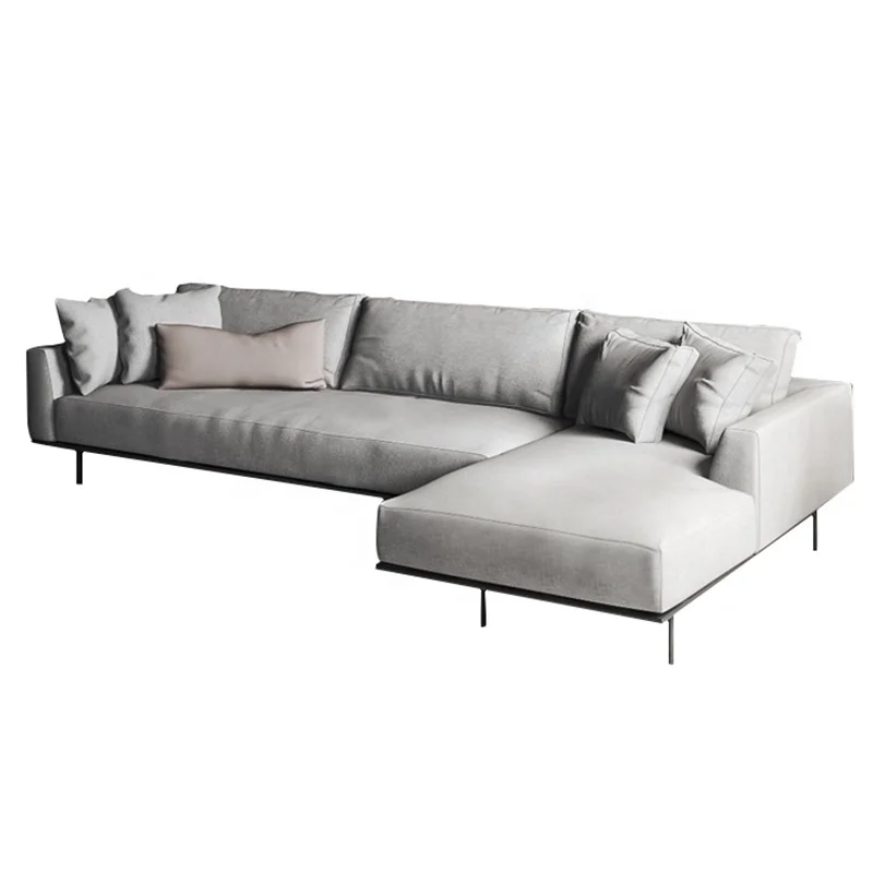 For 21XJSB037 Living Room Furniture Sofas Fabric Covers Sofa Sectional L Shaped Sofa Set for Home Office / Villa