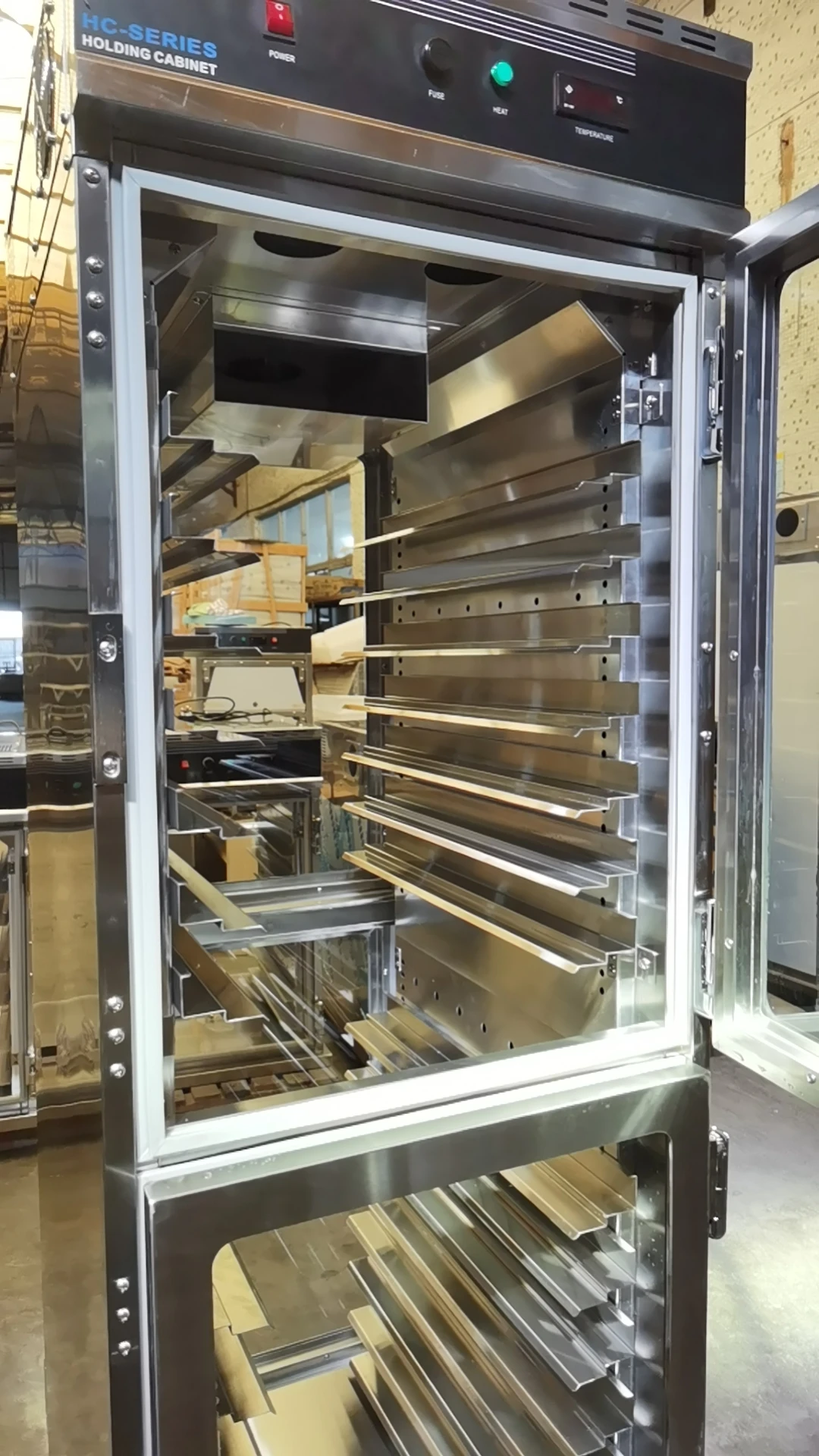 Wholesale Premium Stainless Steel Glass Door Hot Food Cabinet Electric Food Warmer Display for Cooked Food Easy Control