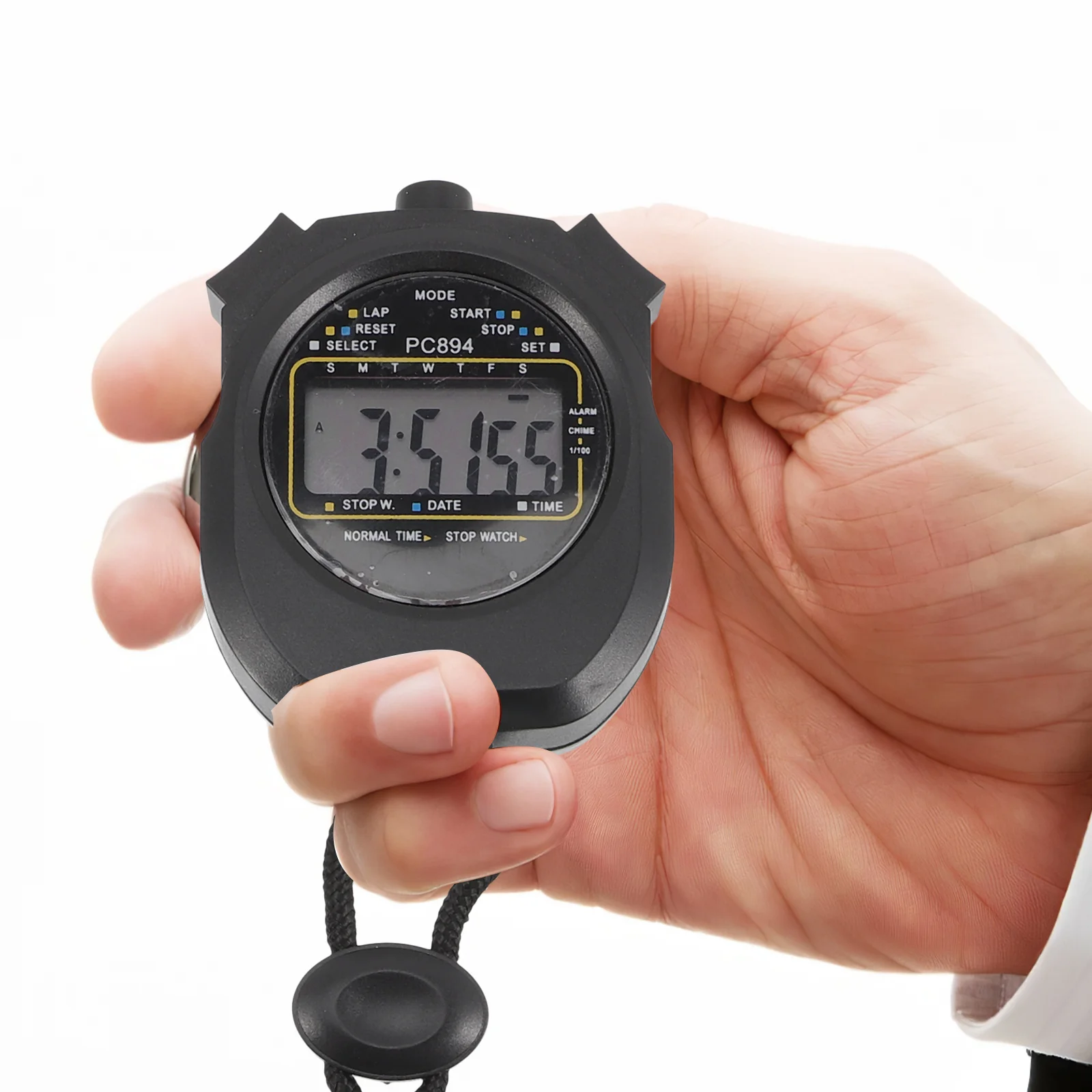 Stopwatch Fluitje Waterdichte wekkers Digitale sporttimer Multifunctionele elektronische handchronograaf Accessoire Fitness