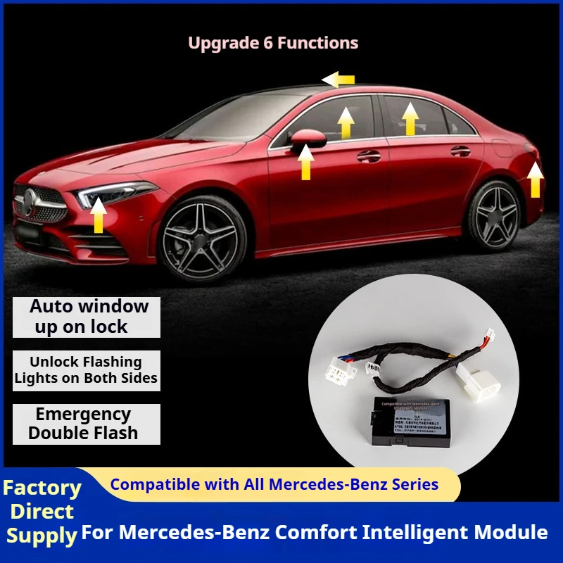 

Для Mercedes CLA GLA GLB GLC GLA GLE комфортный модуль, модуль подъема окна, автоматический доводчик окон