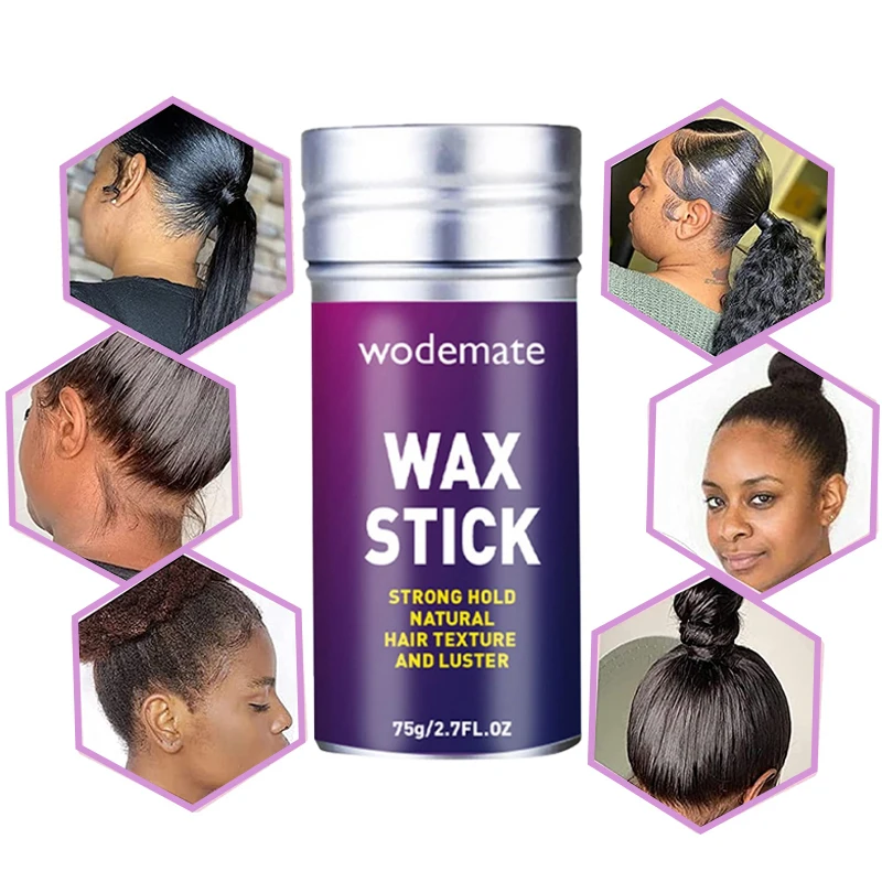 

Wholesale Wax Stick For Wig Strong Hold Broken Hair Artifact Hair Pomade Stick Non-greasy Edge Control Gel Stick for Women Men