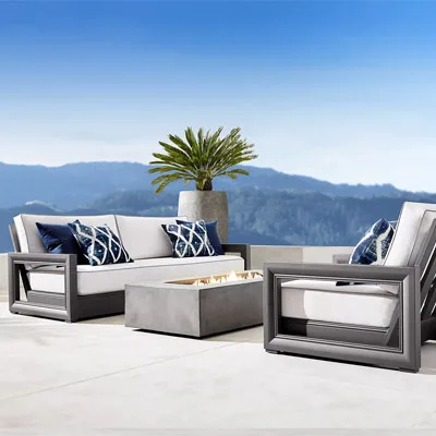 

New Arrival Outdoor Furniture Patio Garden Set Metal Aluminum Sofas