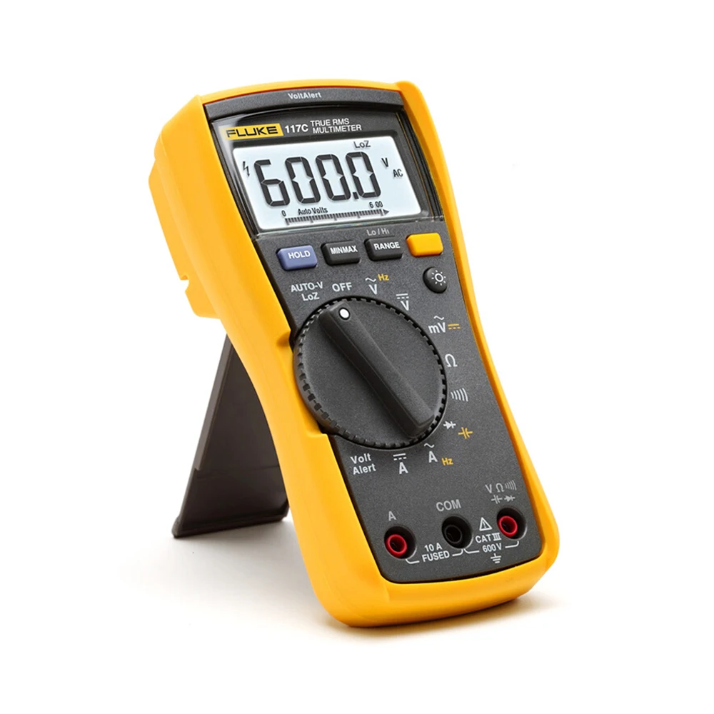 Fluke 117C / Fluke 116C / Fluke 115C Auto-Voltage Digital Multimeter AC/DC True RMS VoltAlert Backlight Multimeter