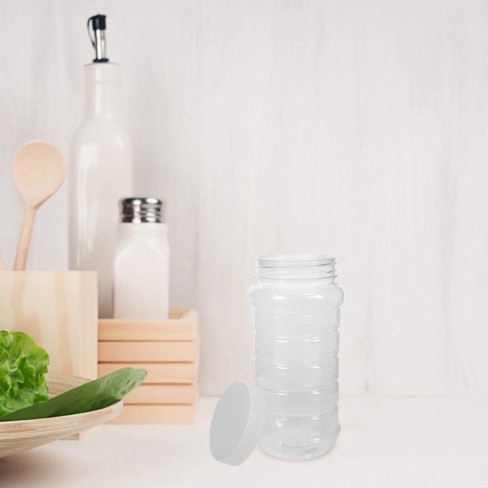 

10Pcs Clear Plastic Honey Storage Jars Airtight Bottles Transparent Food Container Leakproof Honey Dispenser Food Storage Jar