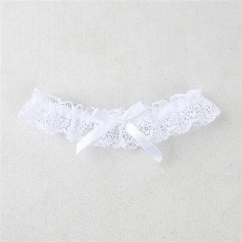 Women Sexy Bow Lace Leg Ring Lingerie Floral Garters Belt Bowknot Leg Loop Wedding Bridal Cosplay Lolita Girl Stocking Suspender