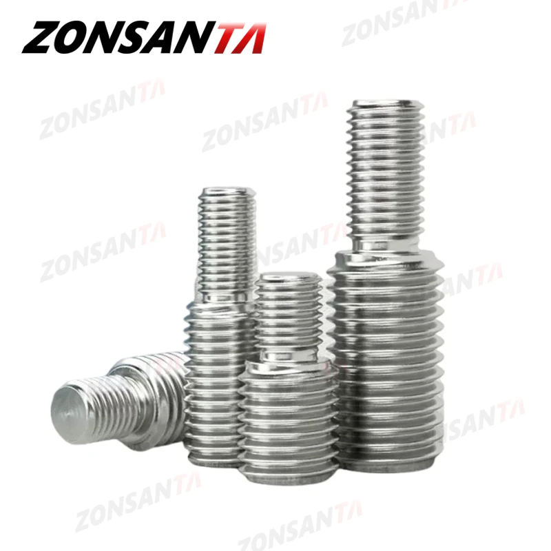 M3 M4 M5 M6 M8 M10 M12 M14 M16 M20 Thread Adapter Male to Male Bolt A2 304 Stainless Steel Conversion Double Head Transfer Screw