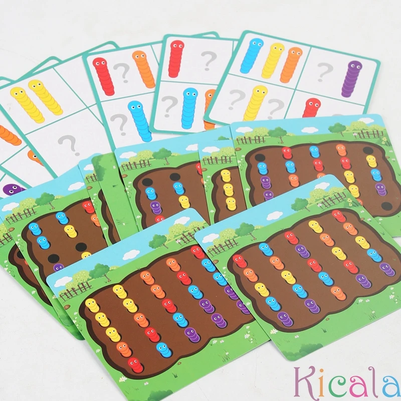 Wooden Educational Toy Color Sorting & Insect Catching Game For Ages 3-6 Enhances Color Recognition & Fine Motor Skills