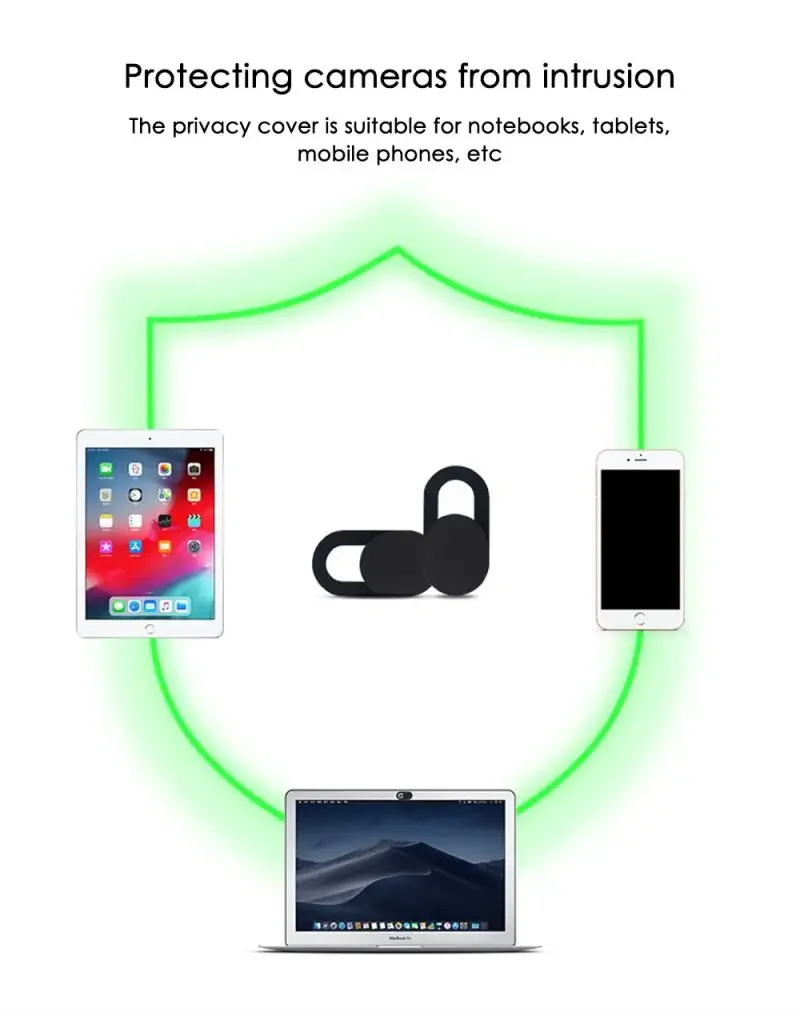 WebCam Cover Shutter Magnet Slider Plastic for iPhone Web Laptop PC for iPad Tablet Camera Mobile Phone Privacy Sticker