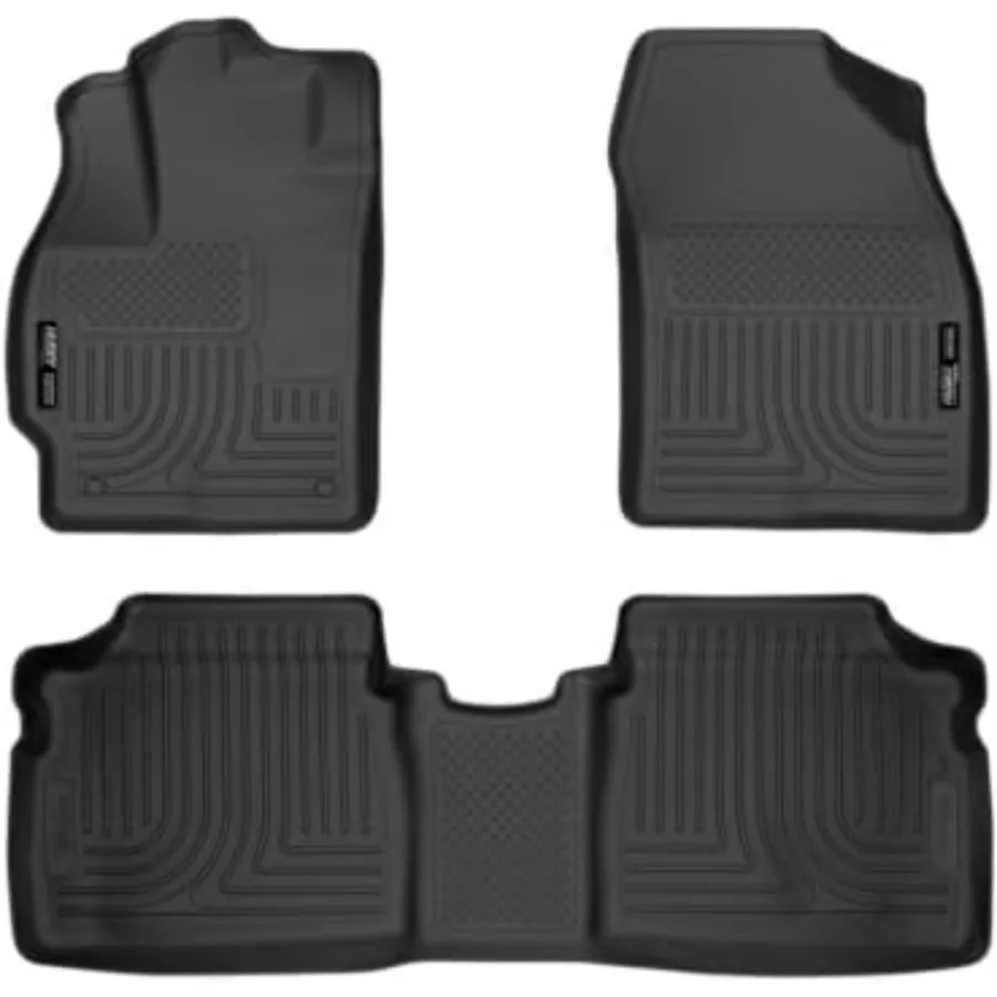 

Коврики Weatherbeater для 20102014 Prius Полный комплект из 3 предметов с передним и секундным рядом покрытия Прочный черный дизайн для En