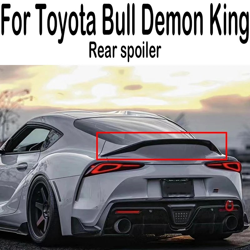 

For Toyota Bull Demon King SUPRA A90 A91 Carbon Fiber Material Rear Trunk Iid Spoiler Fender Automotive Parts