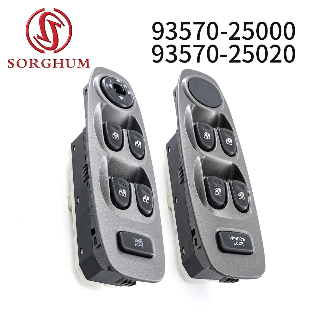 

SORGHUM 93570-25000 93570-25020 For Hyundai Accent ll Car Master Electric Power Window Control Switch Button Left 93570-25000YN