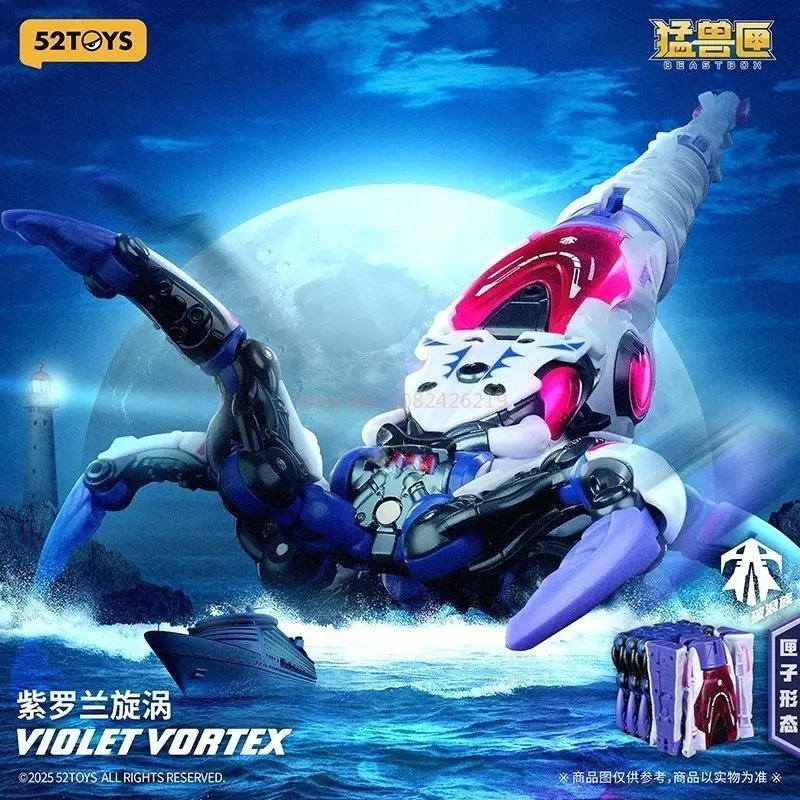 New Sale 52toys Transformation Beastbox Bb-52vv Violet Vortex Deformation Robot Anime Action Figure Collectible Toys Gift
