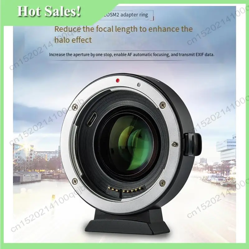 -FDDT For Canon EF Lens Adapter Ring To For Canon EOS-M Camera Series EF-EOSM2 0.71X Speed Booster With Autofocus